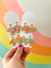 Load image into Gallery viewer, Boho Floral Mushy Dangles
