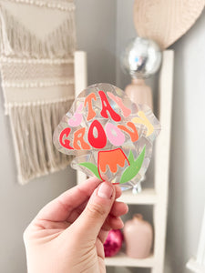 Stay Groovy Suncatcher Sticker