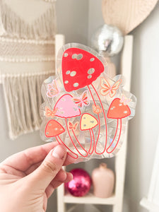 Mushy & Butterfly Suncatcher Sticker