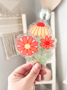 Happy Bouquet Suncatcher Sticker