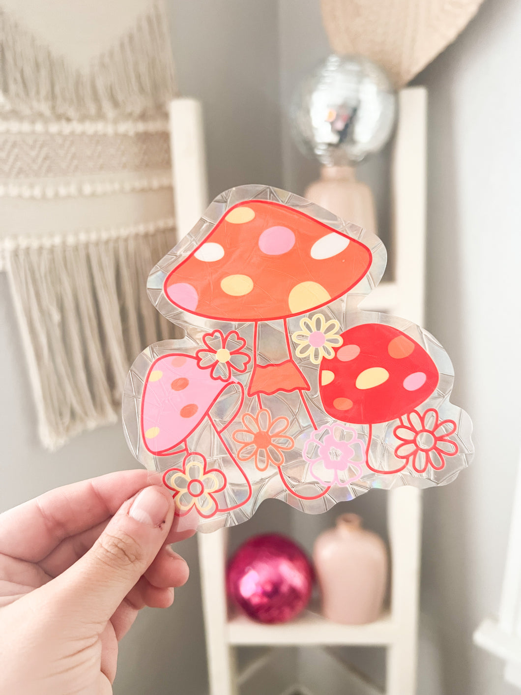 All the florals Mushy Suncatcher