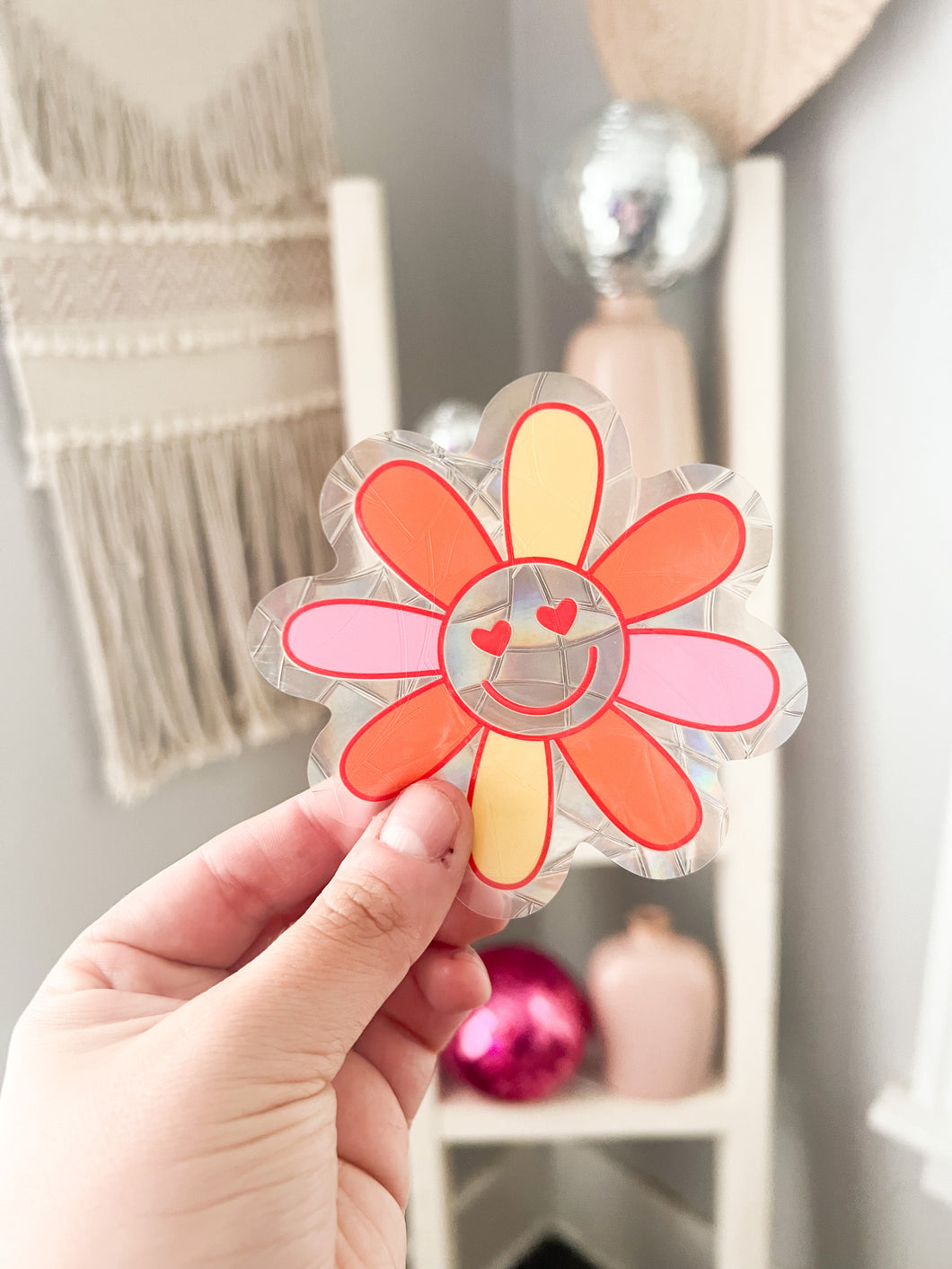 Happy Daisy Suncatcher Sticker