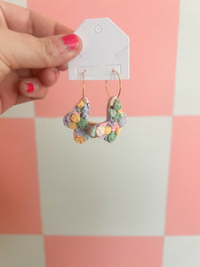 Pastel Floral Slab - Butterfly Hoops