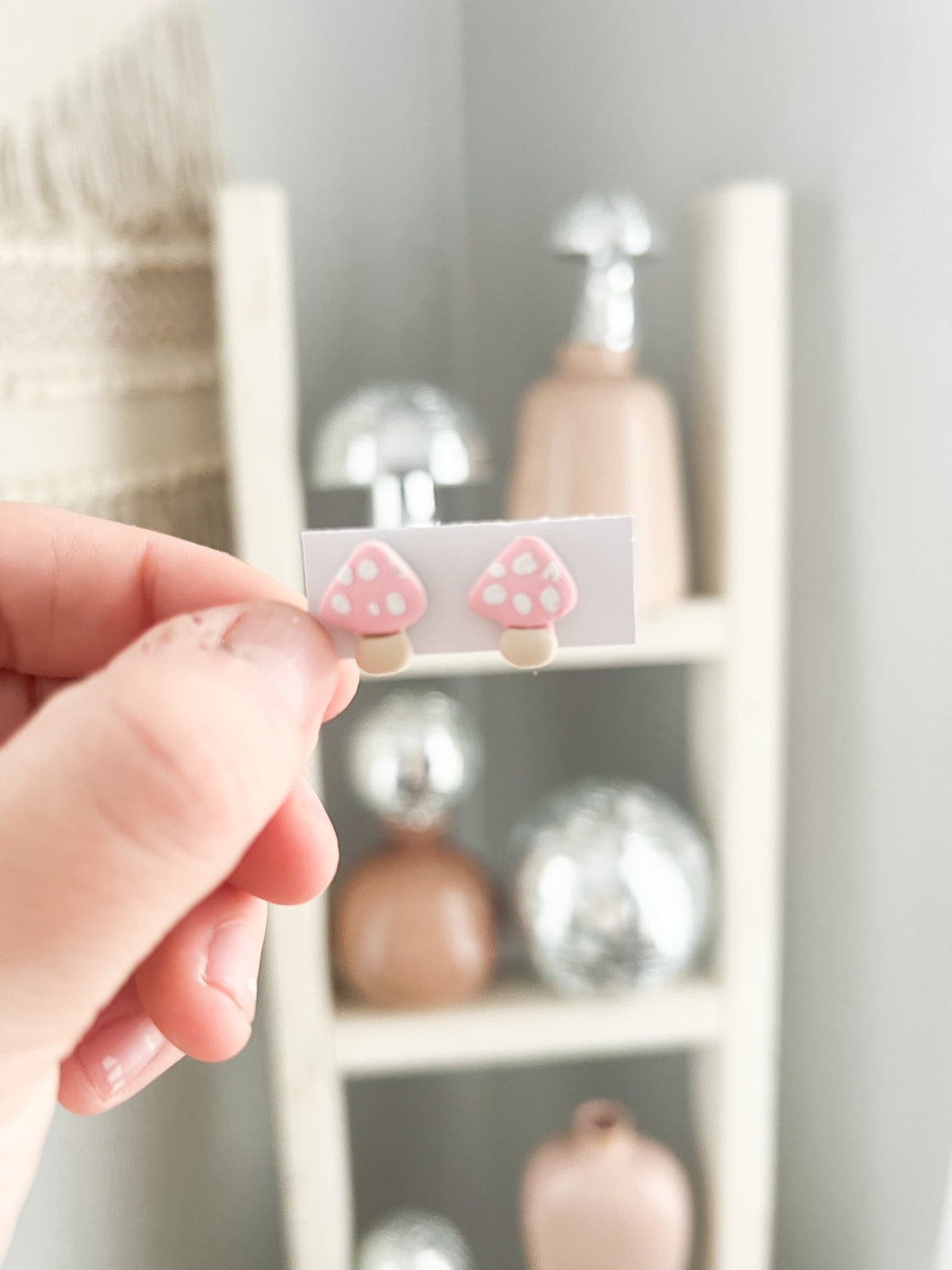 Funky Mushroom Studs